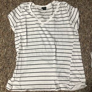 black/white striped shirt